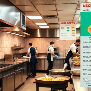 Kitchen of a Huntsville restaurant during health inspection