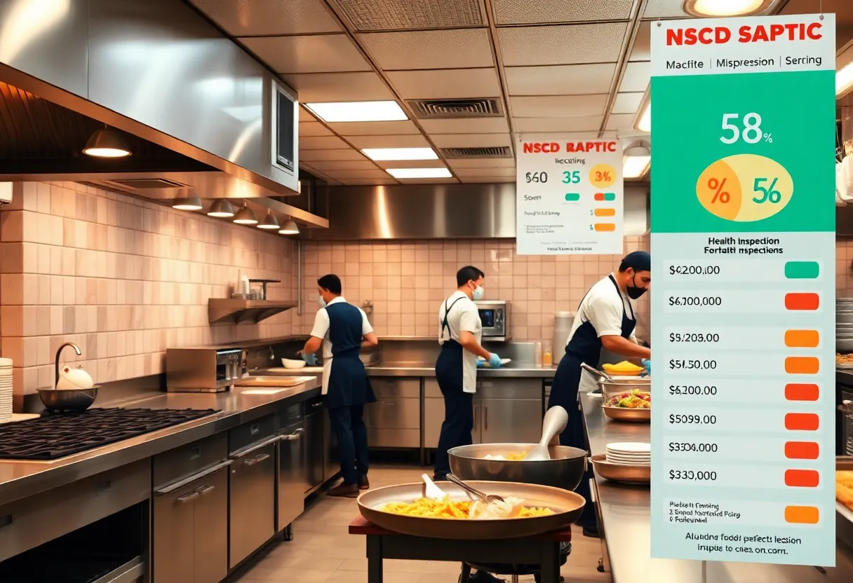 Kitchen of a Huntsville restaurant during health inspection