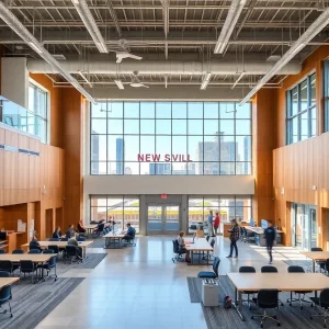 Exterior view of the new Huntsville Workforce Development Center