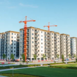 Construction site of Mill Creek Neighborhood Initiative