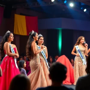 Contestants performing at the Miss Alabama pageant