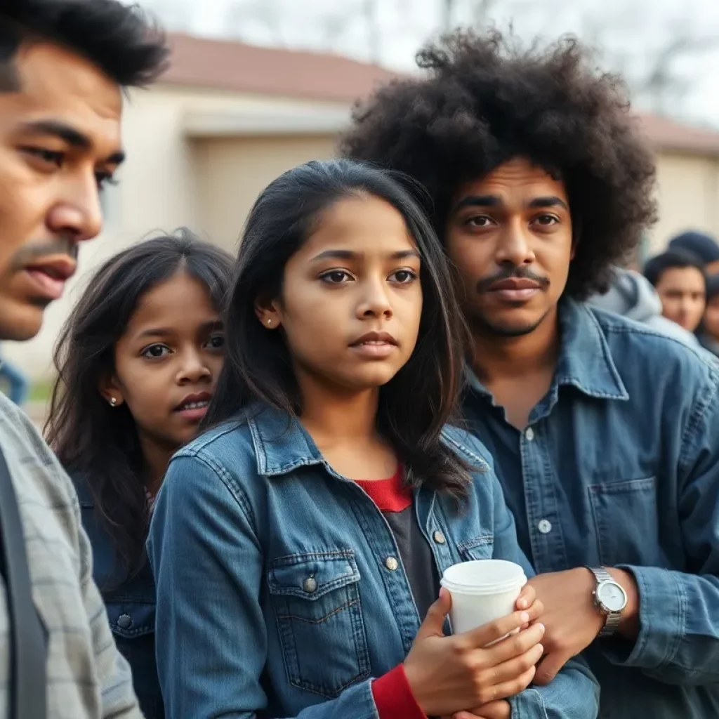 Family and community members gathering in support of a missing realtor case.