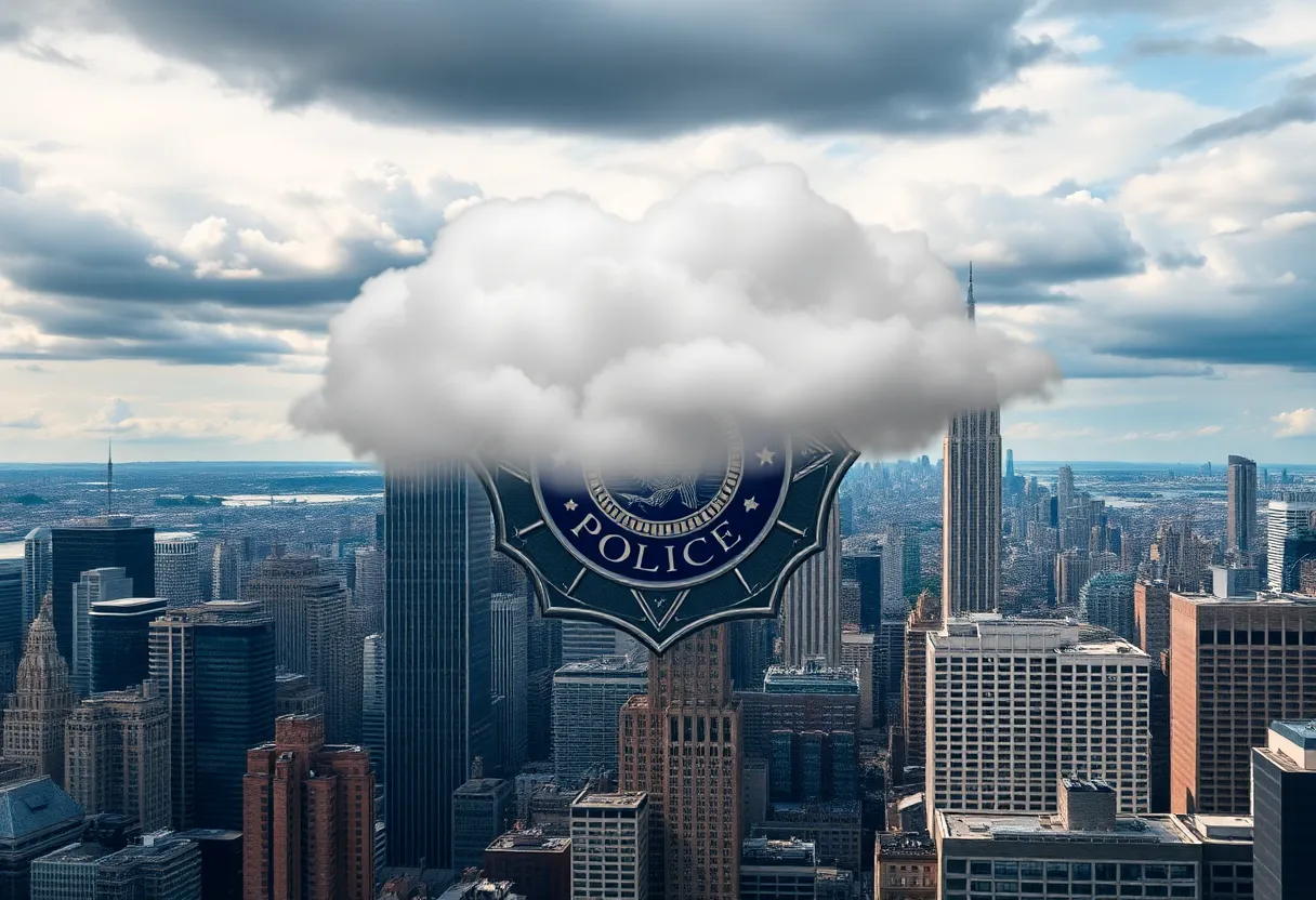 Cityscape of New York representing NYPD controversy