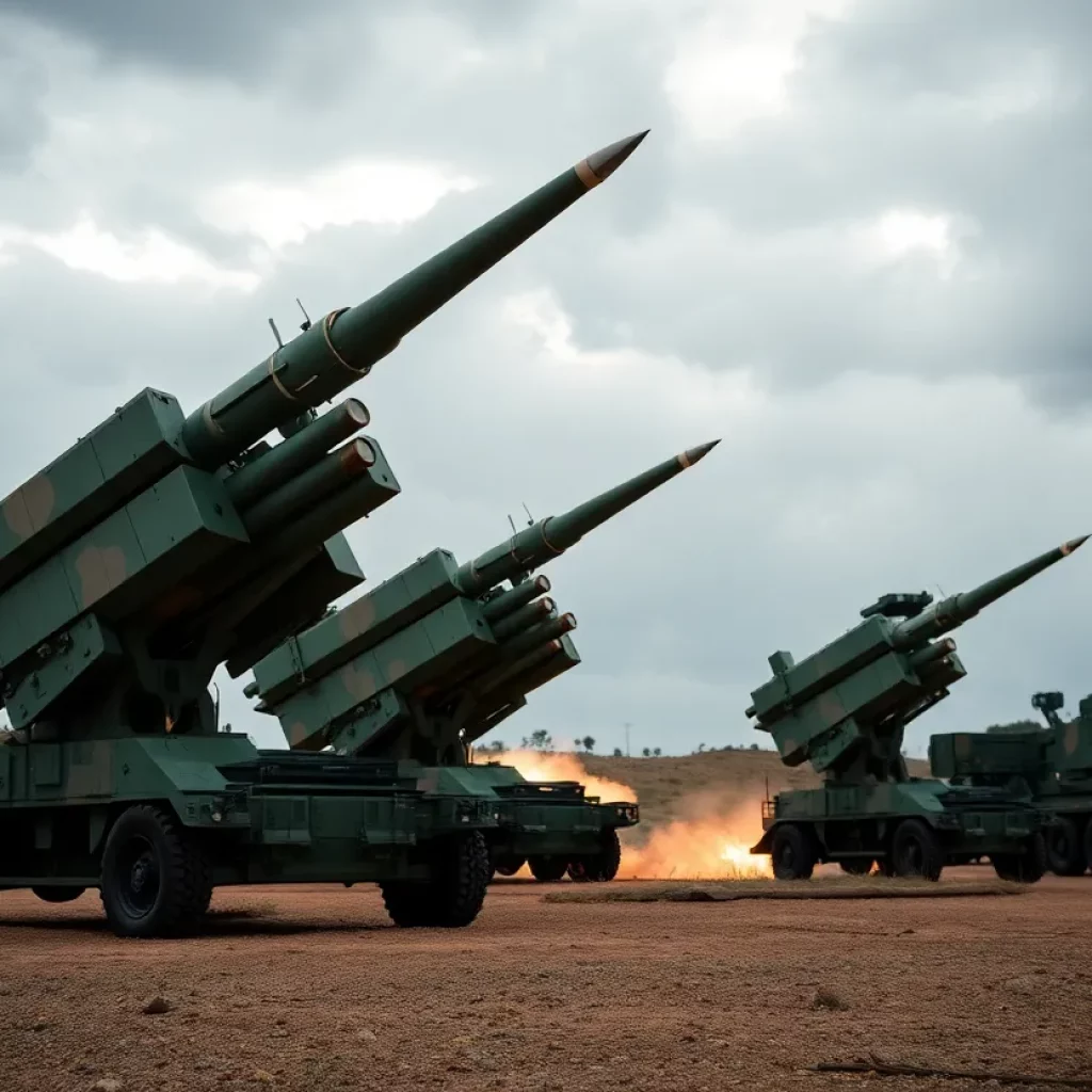 Patriot missile system deployed for defense