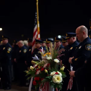 A tribute to a dedicated law enforcement officer, symbolizing commitment and community service.