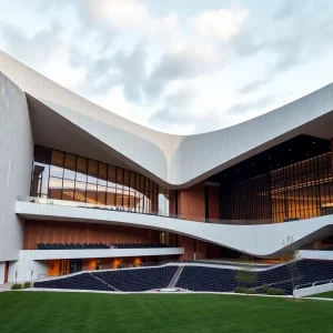 Architectural design of the Smith Center for the Performing Arts