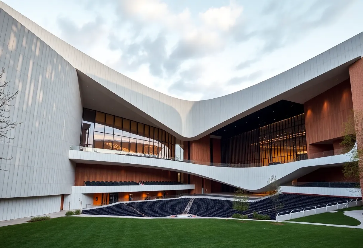 Architectural design of the Smith Center for the Performing Arts