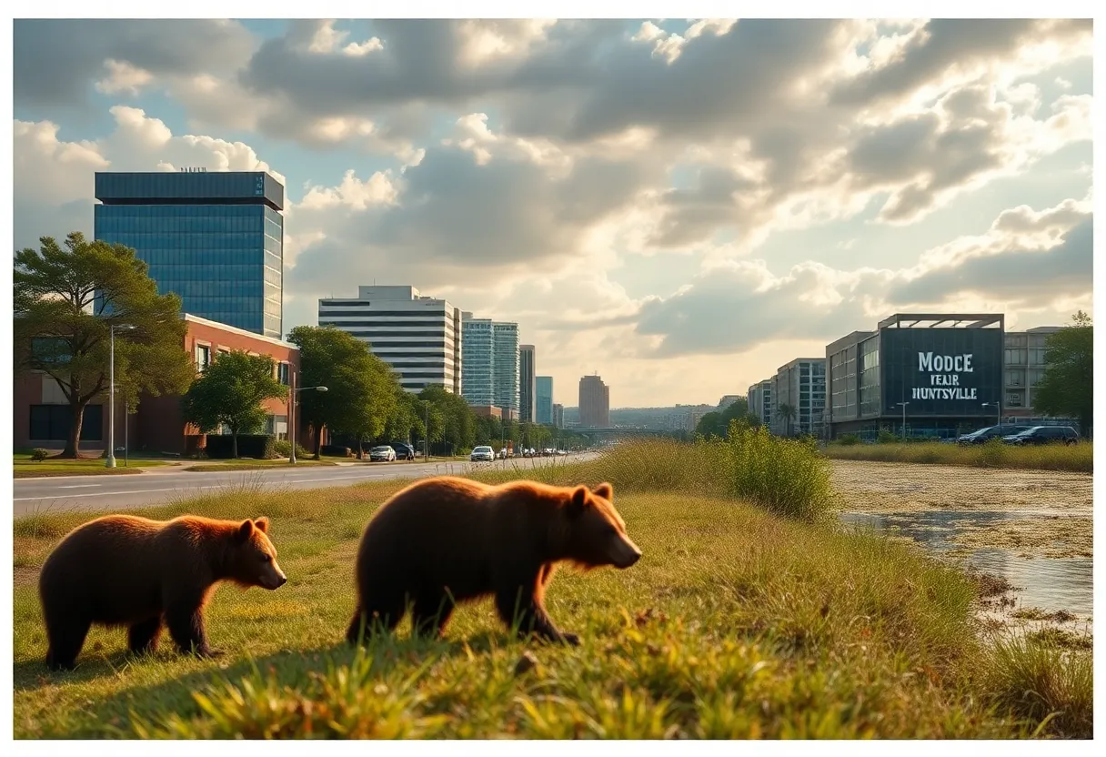 Bears and alligators spotted in Huntsville's urban environment
