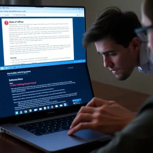 User encountering technical glitches on news website