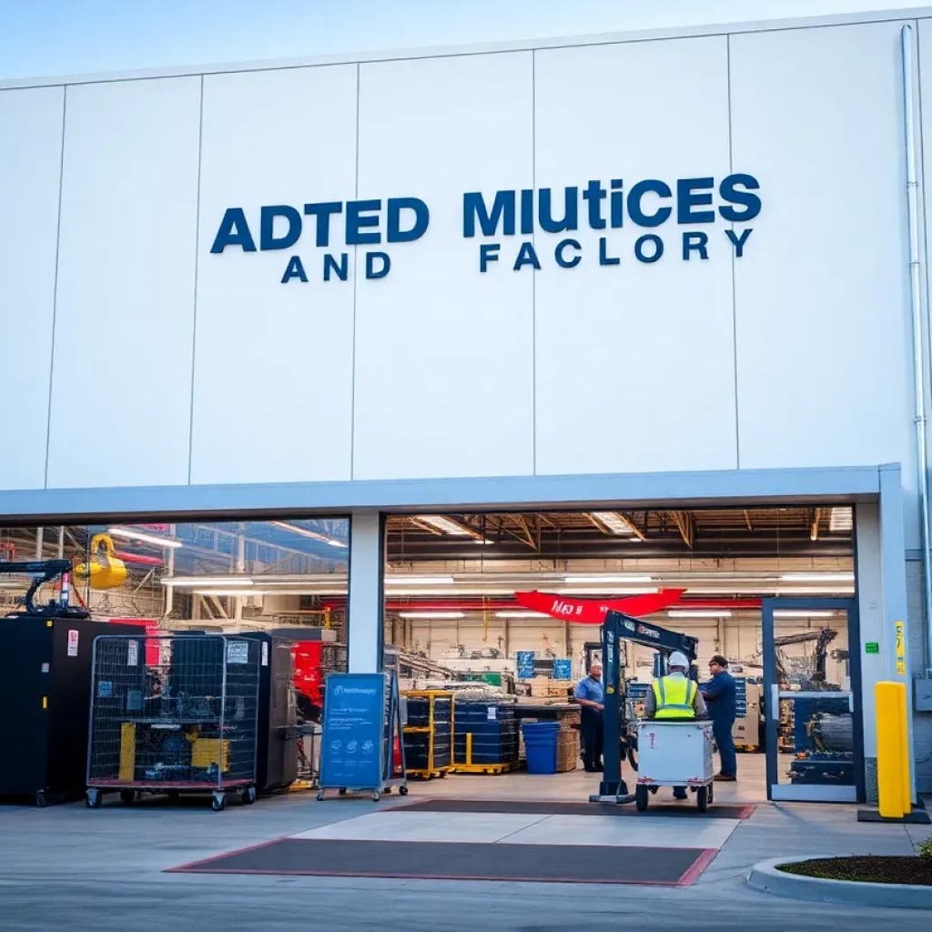 Exterior view of the Advanced Manufacturing Facility in Huntsville, Alabama