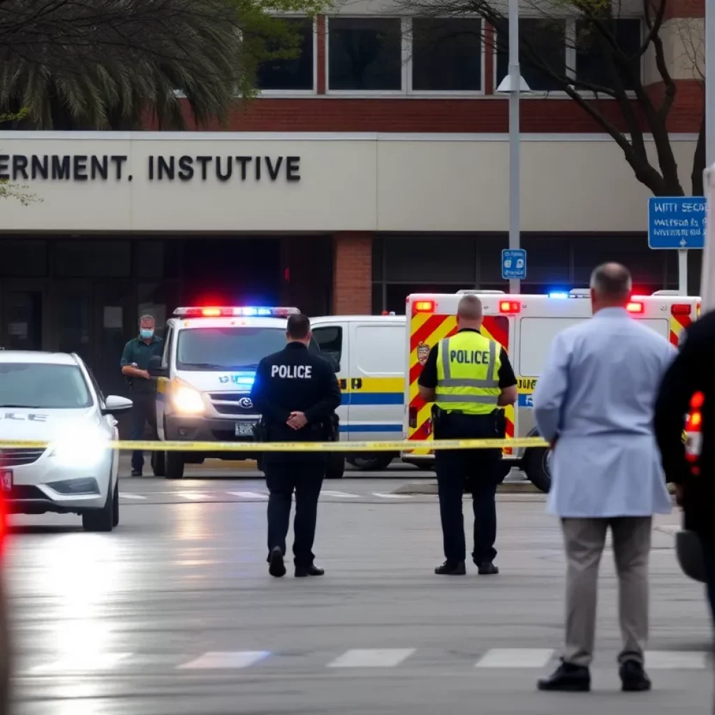 Emergency responders at CDC Headquarters after shooting incident