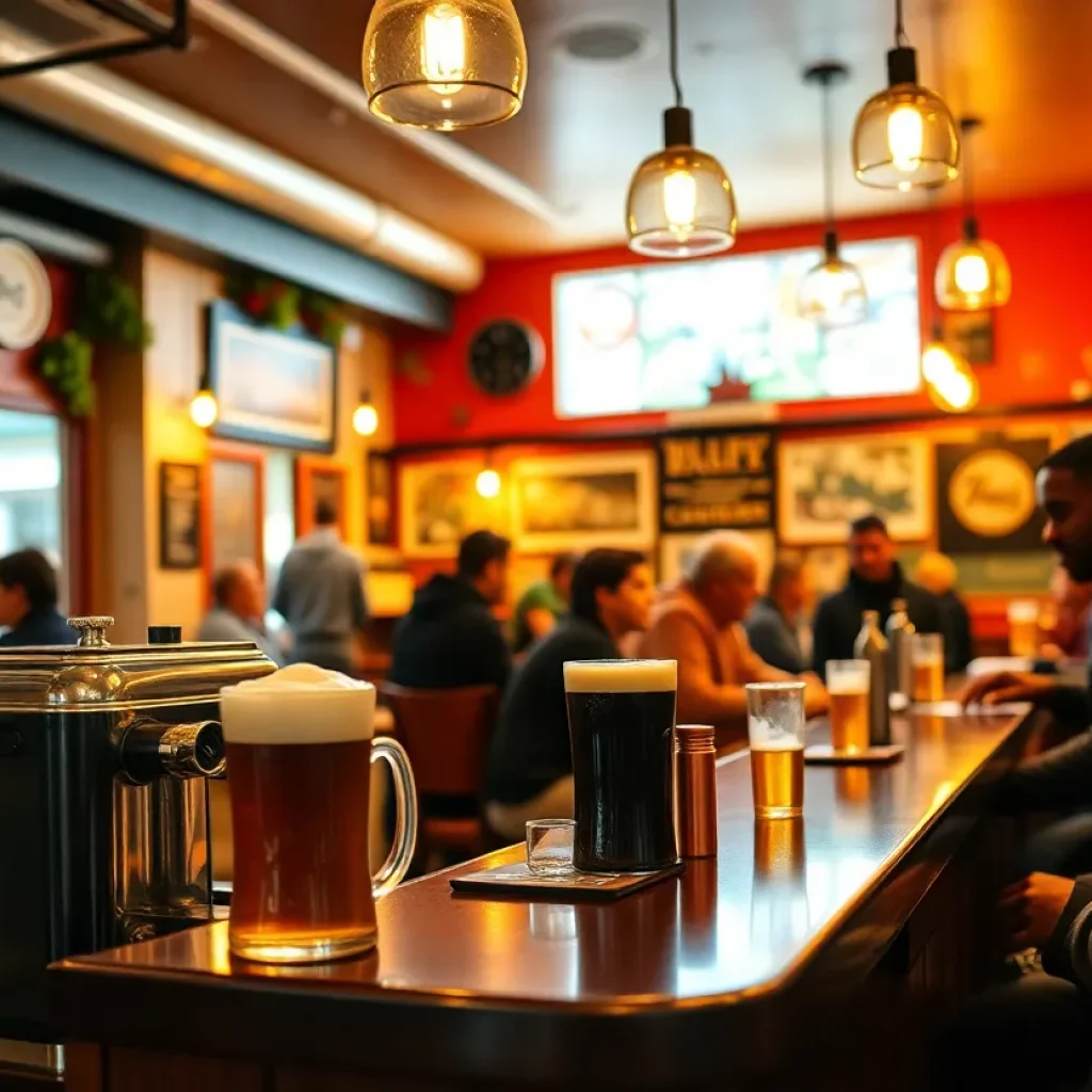A cozy café in Huntsville serving coffee and beer
