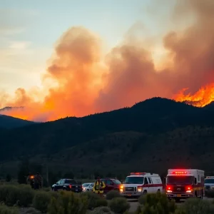 Firefighters battling the Lee Fire in Colorado