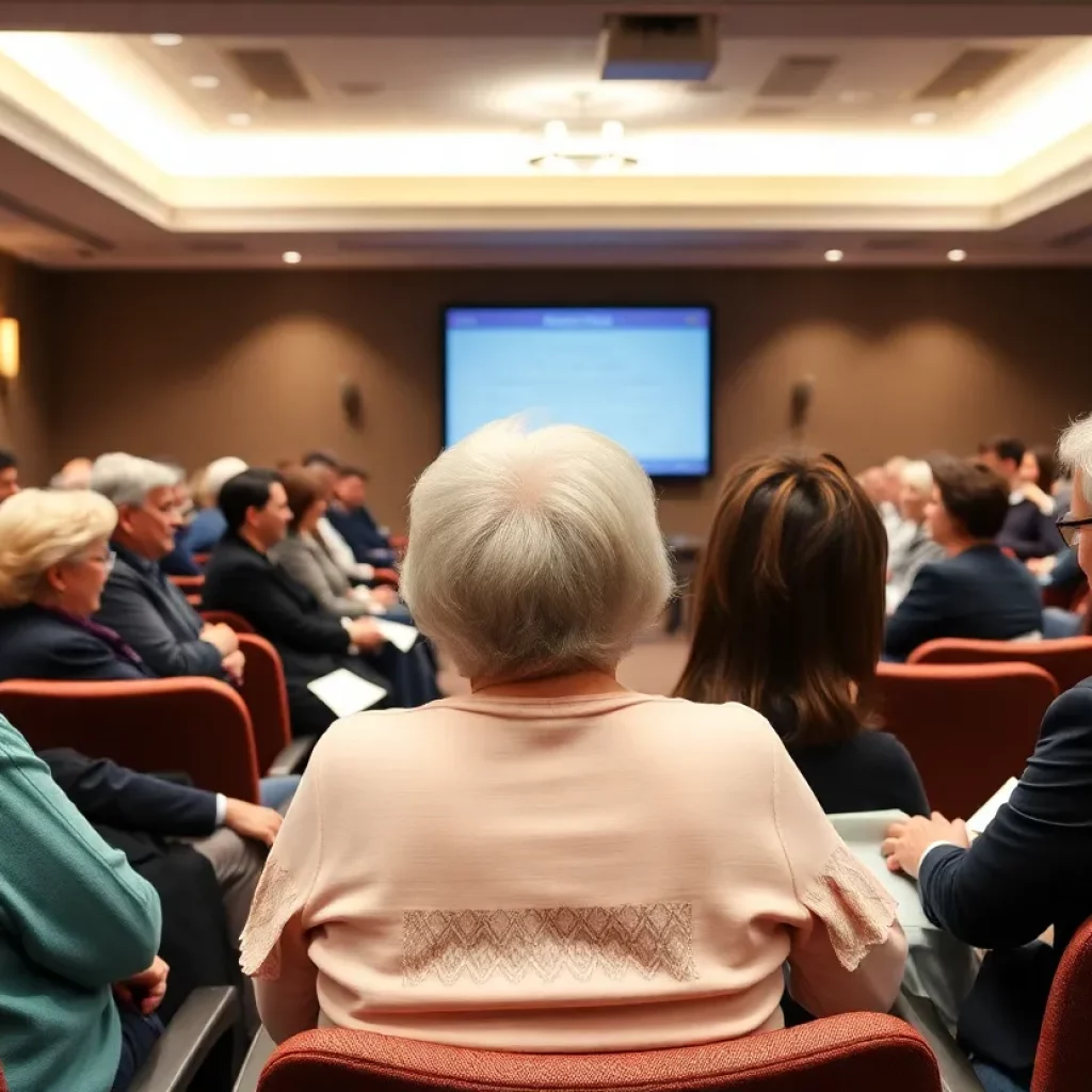 Seniors participating in a Fraud and Scam Summit
