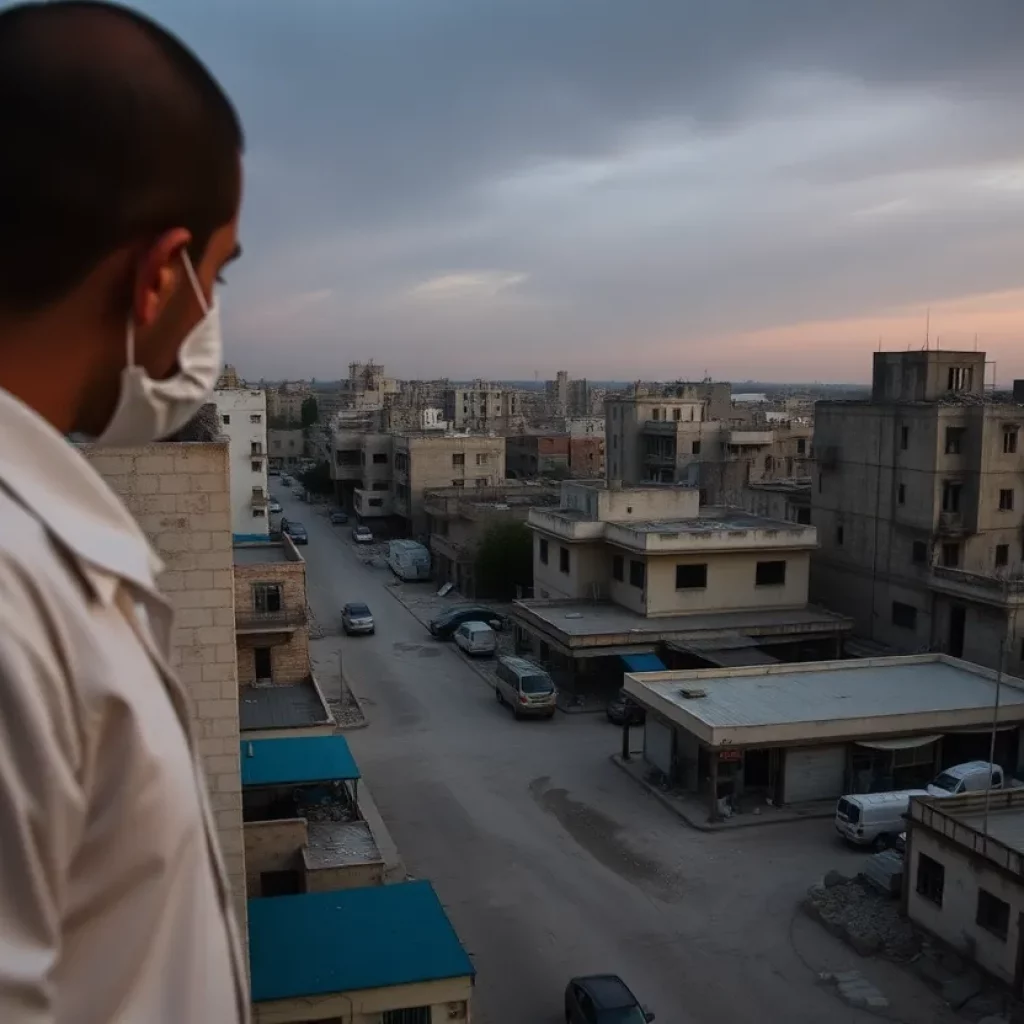 An image showing the impact of the humanitarian crisis in Gaza with medical facilities under strain.