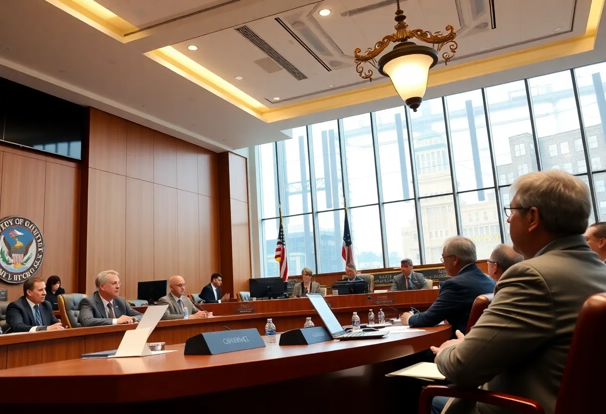 Huntsville City Council members discussing financial incentives