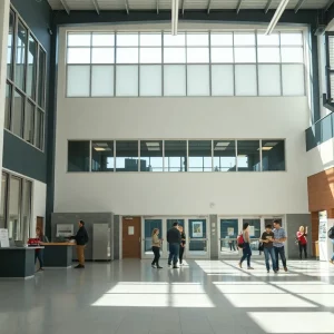 Students learning in the Huntsville City Schools Career Tech Center