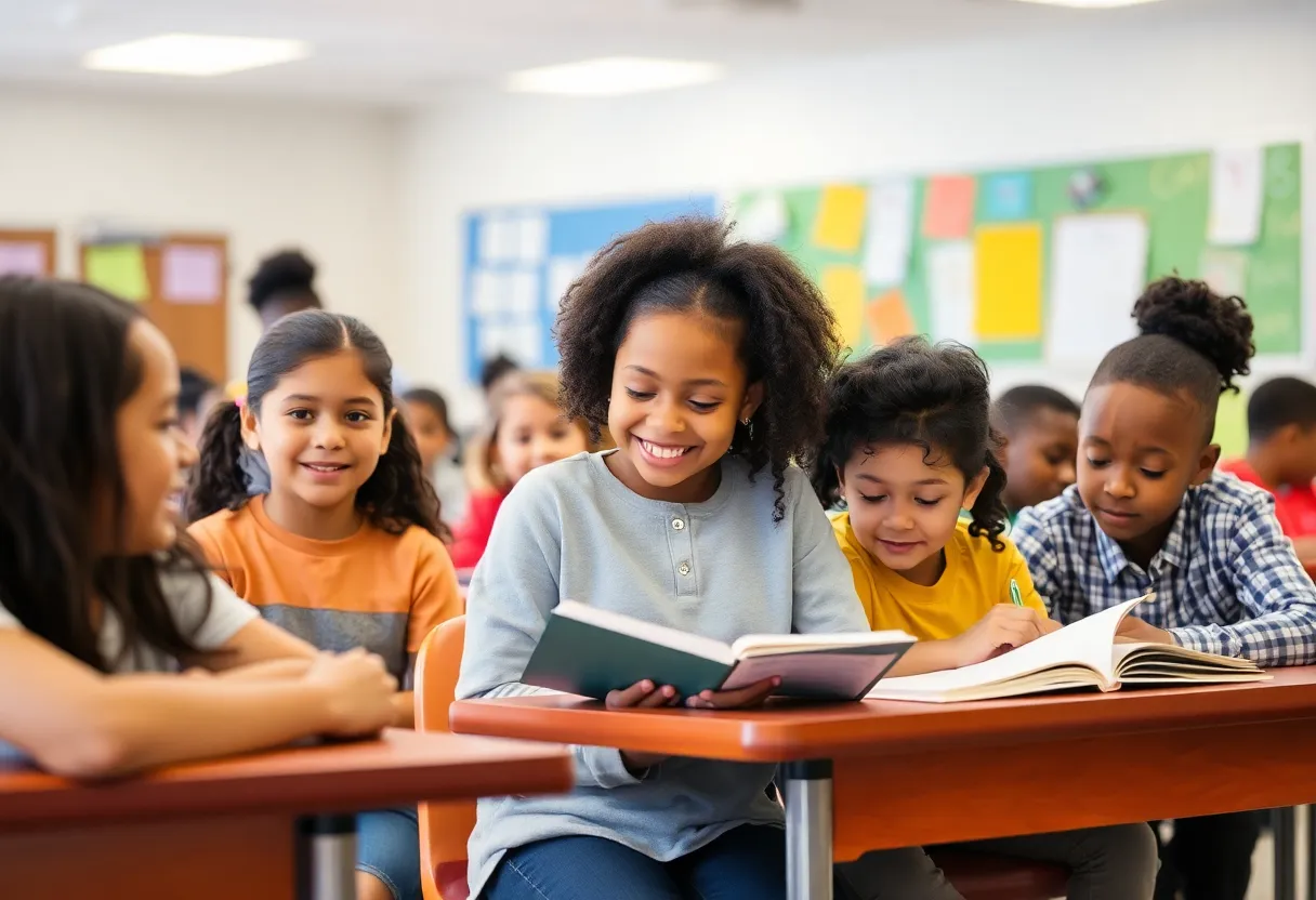 Students at private K-12 schools in Huntsville, AL engaged in educational activities.