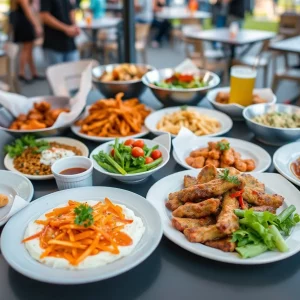 A variety of dishes displayed at Huntsville Restaurant Week