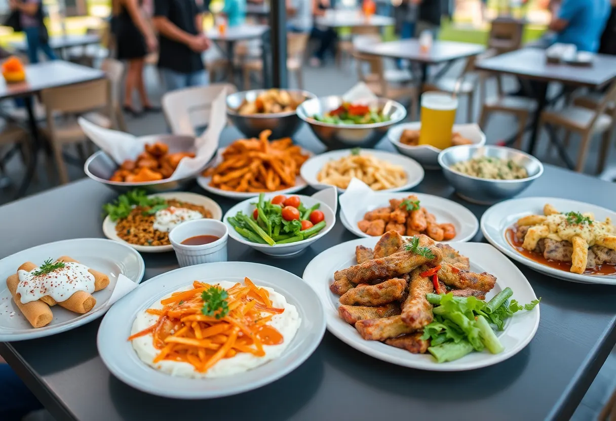 A variety of dishes displayed at Huntsville Restaurant Week