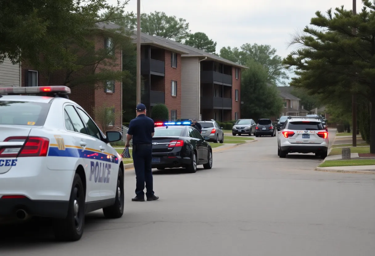 Police responding to a standoff in a Huntsville neighborhood