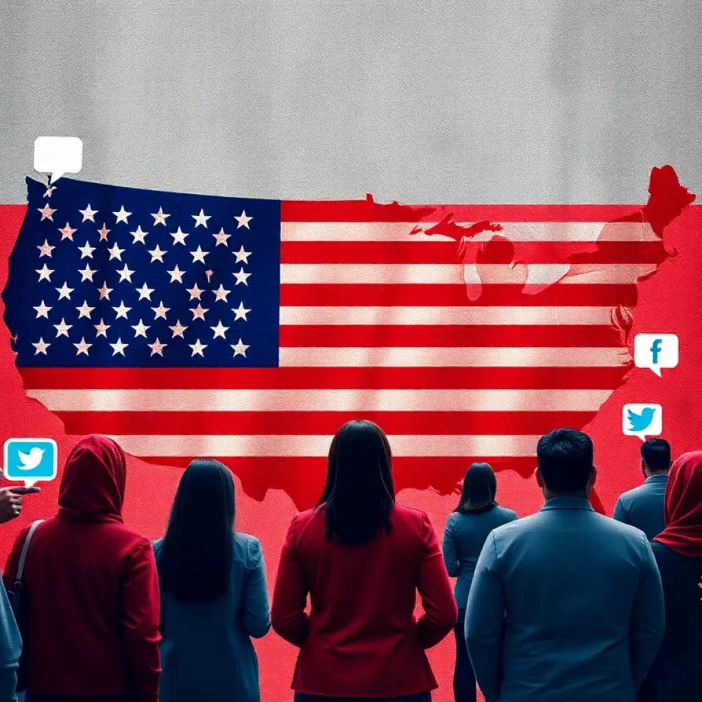 Abstract representation of immigration policy and societal values