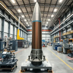 Exterior view of L3Harris Solid Rocket Motor production facility in Huntsville