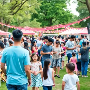 Community events during Labor Day weekend in Huntsville featuring families and festivities