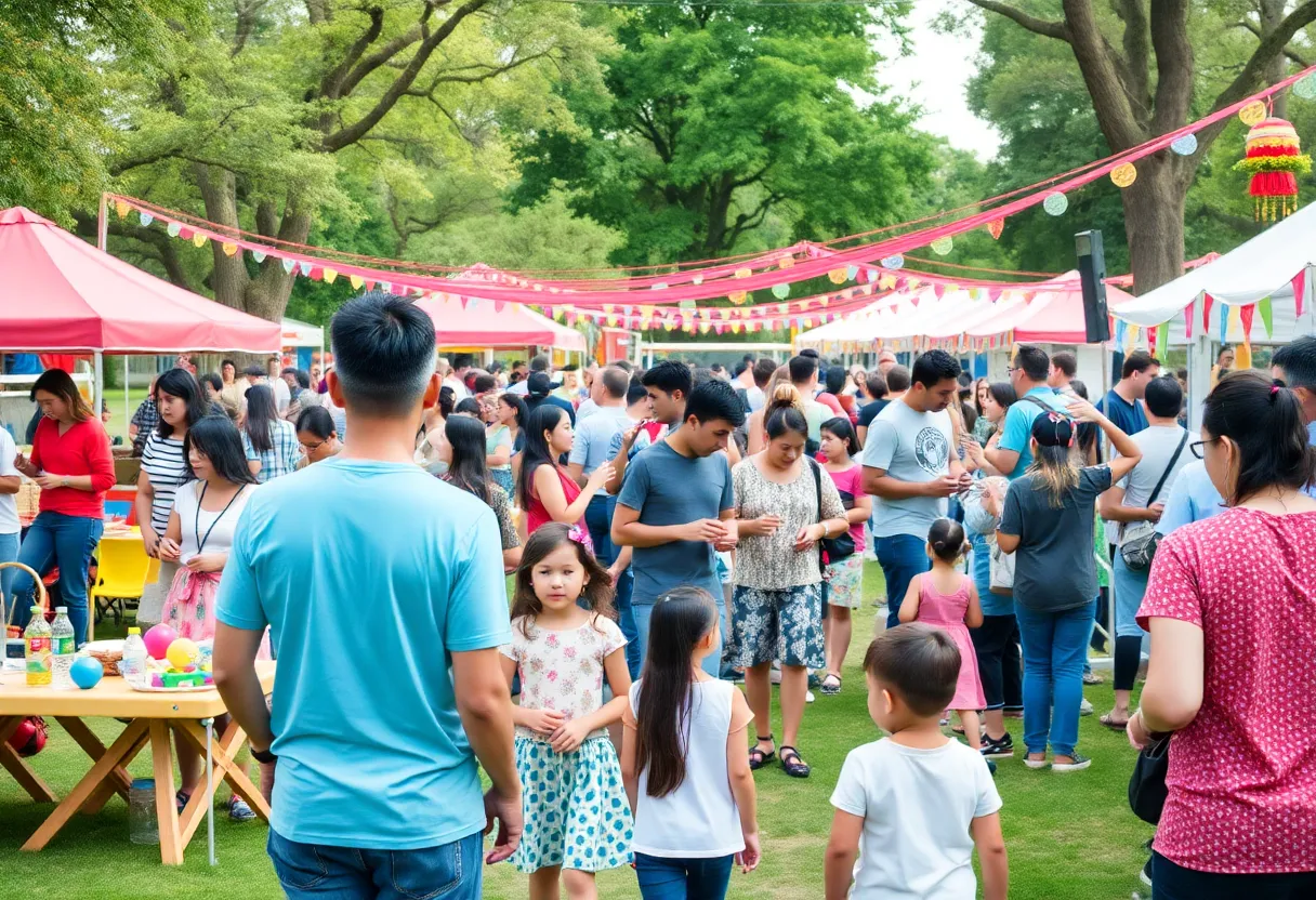 Community events during Labor Day weekend in Huntsville featuring families and festivities