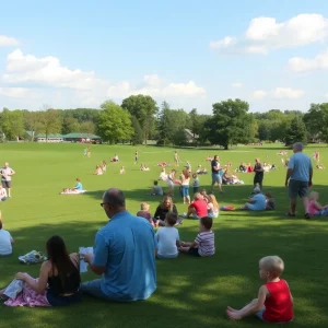 Families enjoying the outdoors during Labor Day Weekend in Huntsville