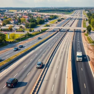 New section of Northern Bypass in Huntsville, Alabama