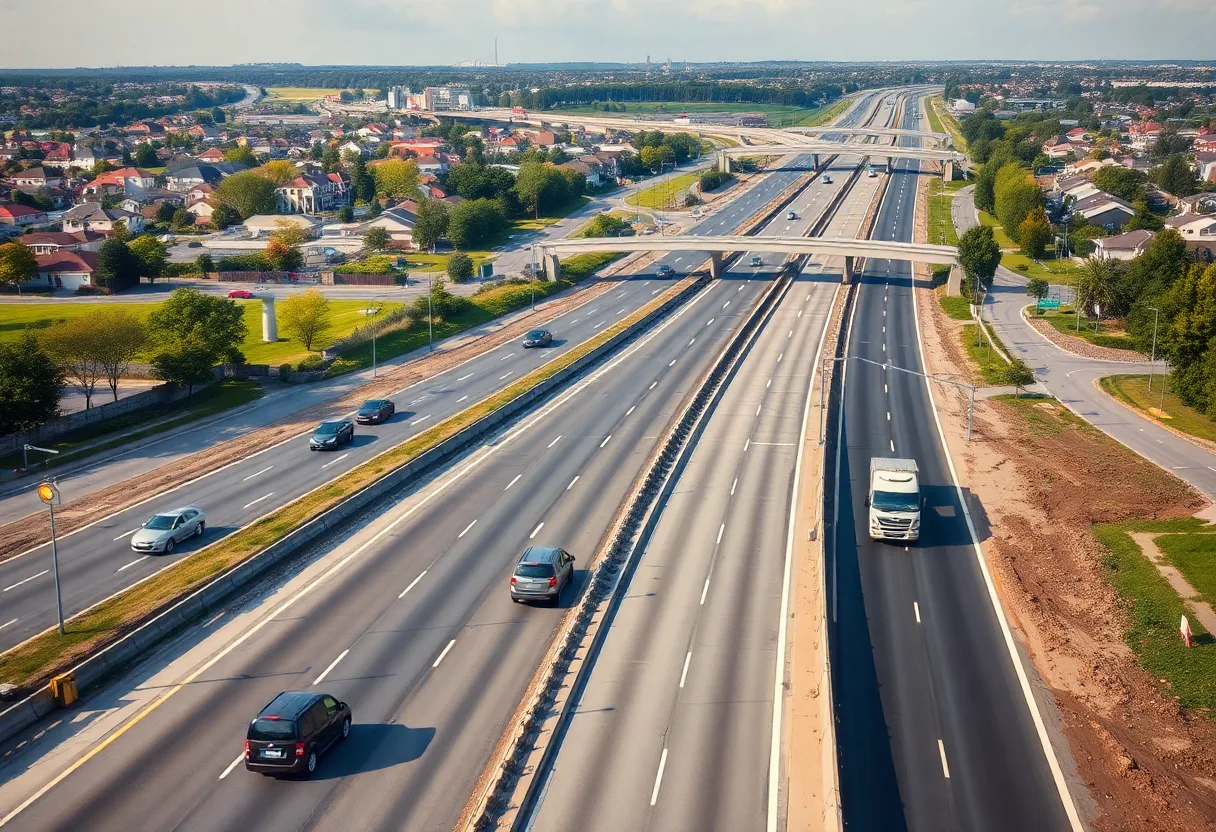 New section of Northern Bypass in Huntsville, Alabama