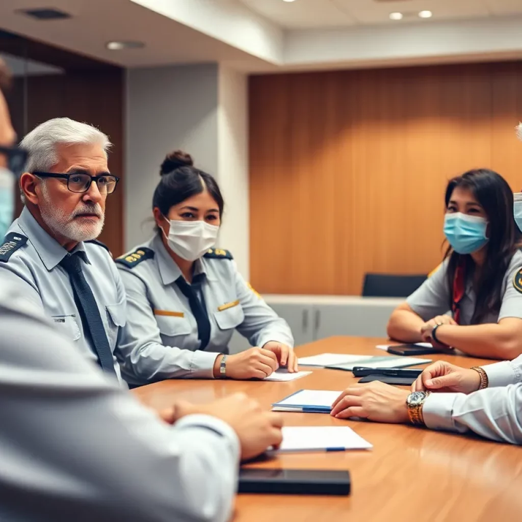 Concerned public health officials addressing misinformation issues