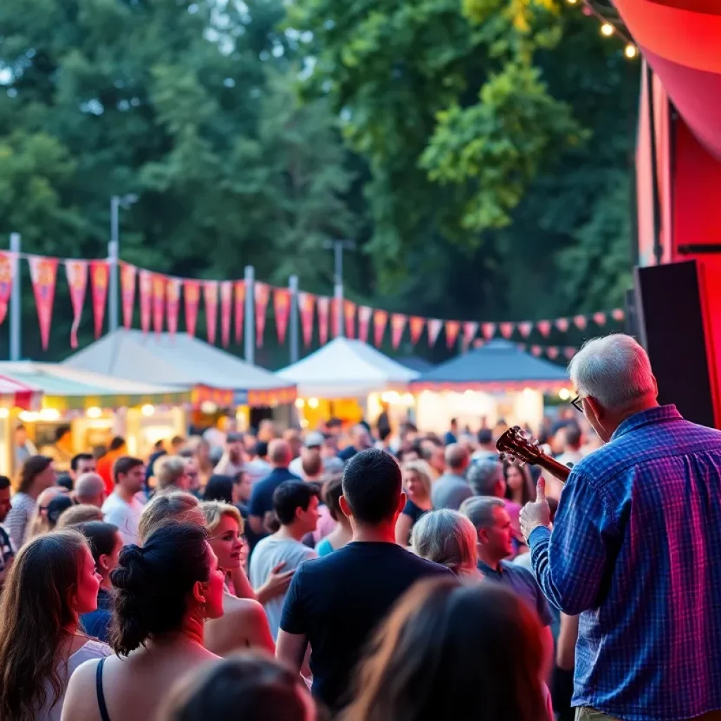 Crowd enjoying a music festival at John Hunt Park