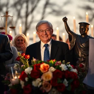 Tribute display honoring Judge Frank Caprio's legacy of kindness and justice.
