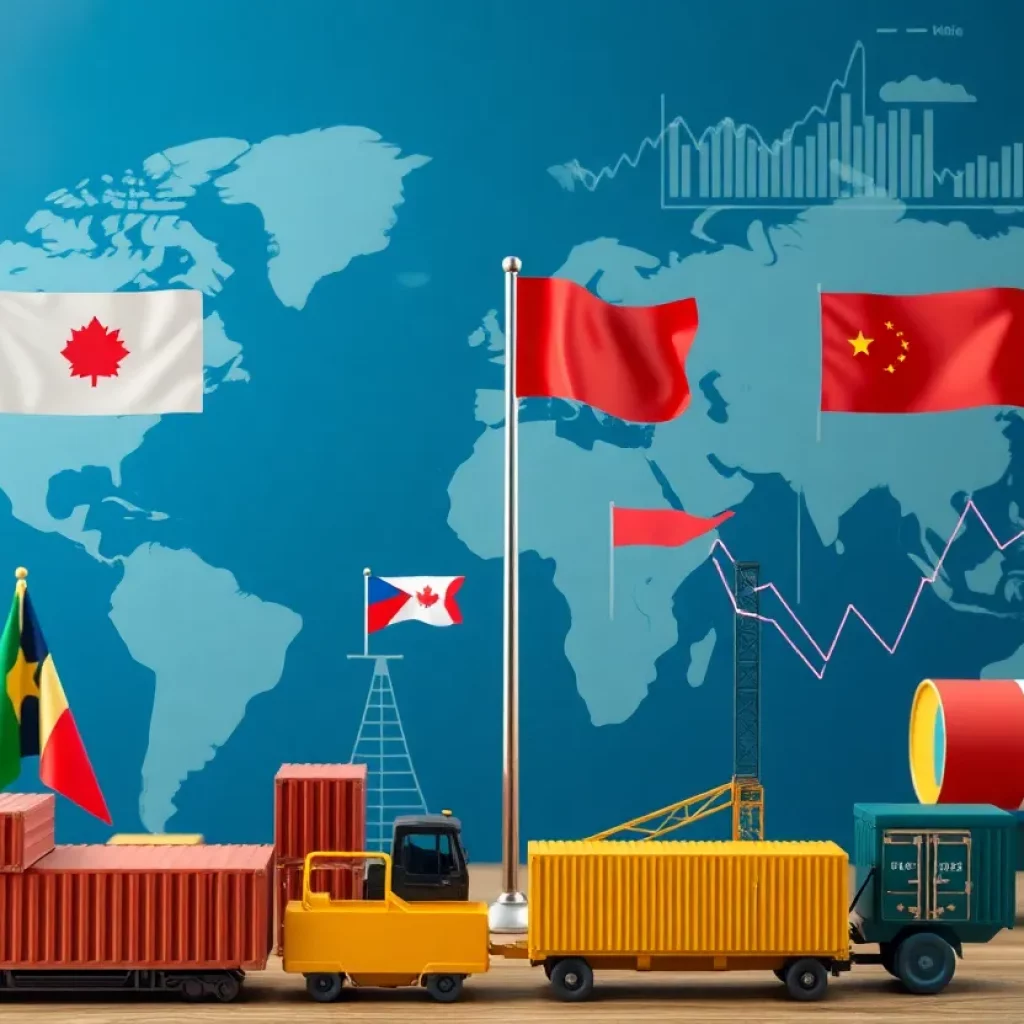 Visual representation of trade tensions between U.S. and India.