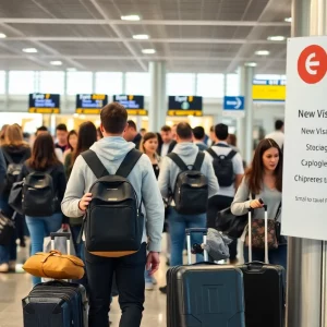 Tourists navigating airport visa bond requirements