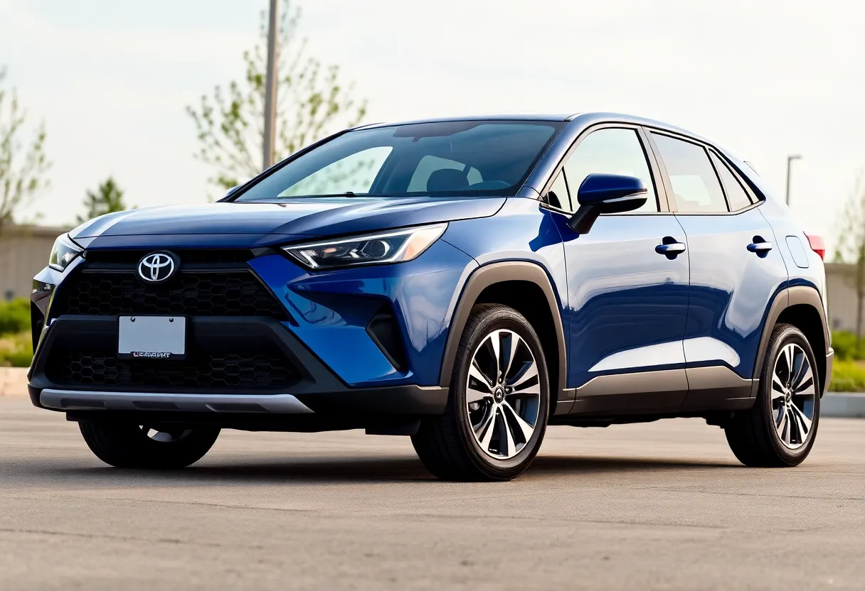 2026 Toyota Corolla Cross SUV in Cavalry Blue color