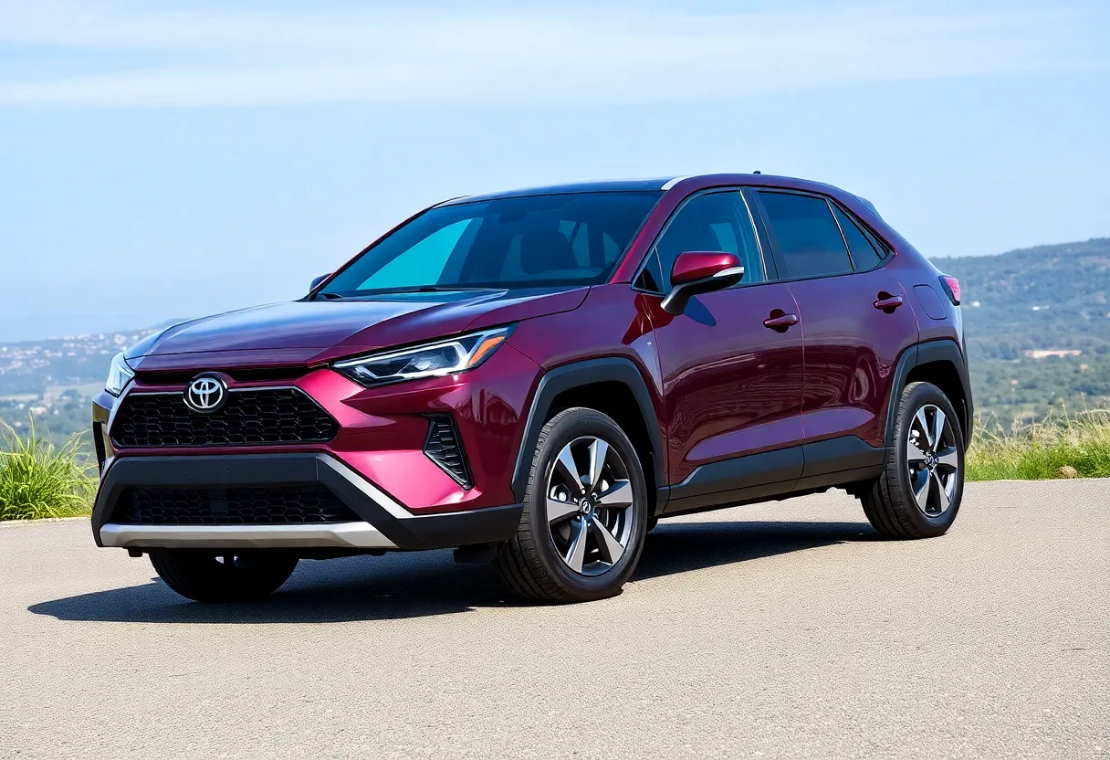 Updated Toyota Corolla Cross SUV in vibrant colors