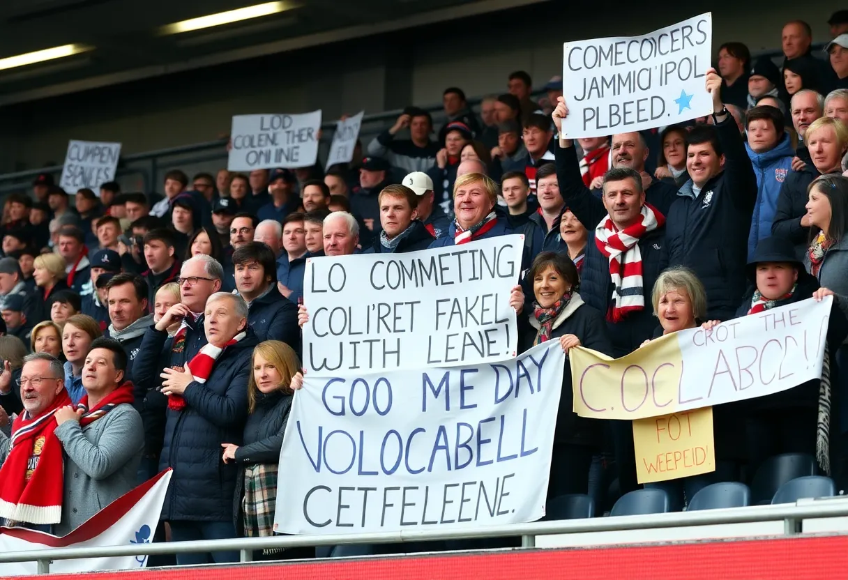 Alabama football fans expressing support and concerns regarding coaching changes.