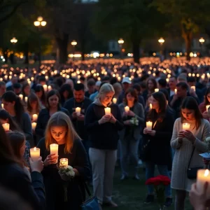 Candlelight vigil in remembrance of Charlie Kirk