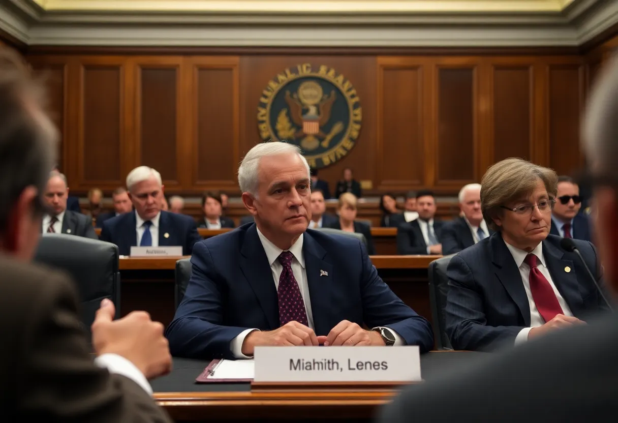 Congressional hearing discussing public health issues