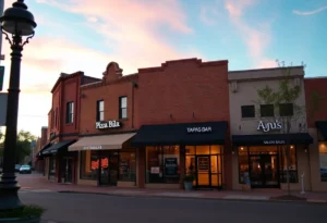 New businesses opening in downtown Huntsville including a pizza restaurant and tapas bar.