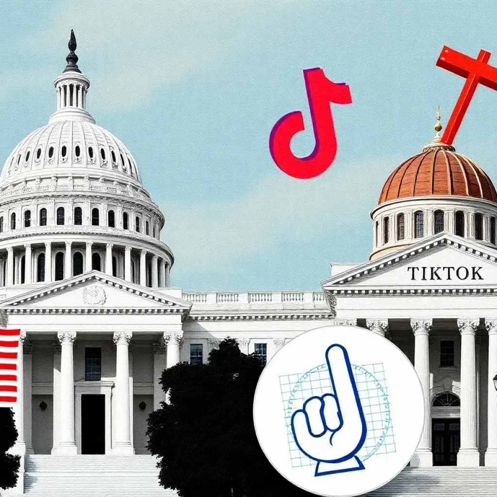 Illustrative representation of Federal Reserve and TikTok issues