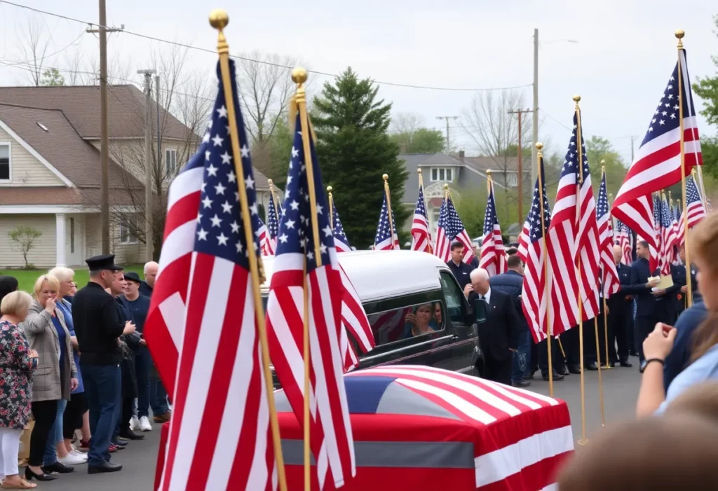 Funeral procession for fallen Texas Highway Patrol Trooper