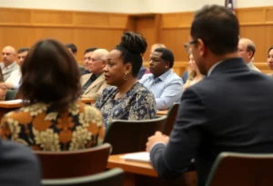 City council meeting discussing Huntsville budget