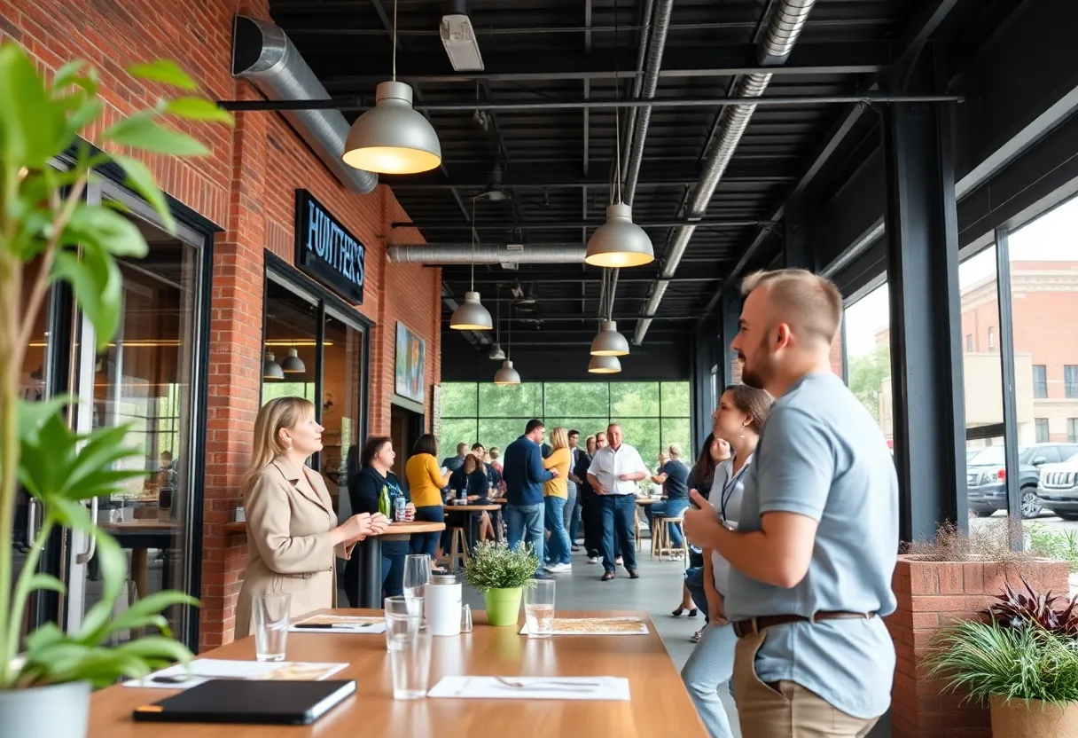 View of new small businesses opening in Huntsville