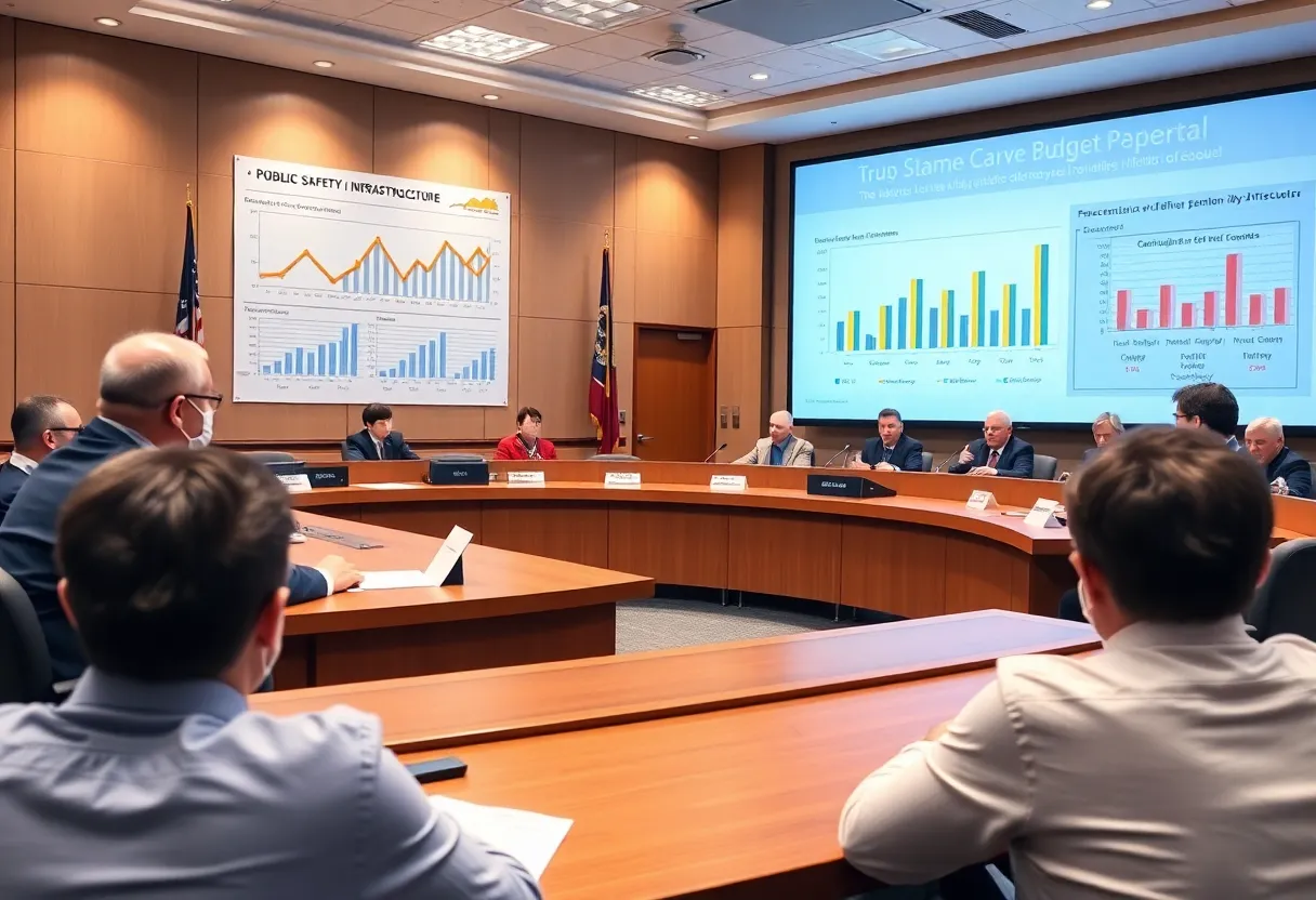 Huntsville City Council discussing the Fiscal Year 2026 budget.