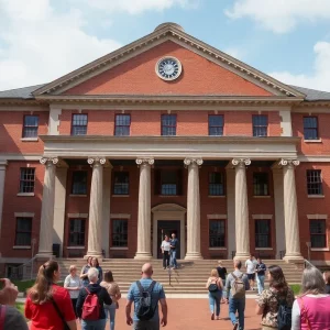 Visitors at Constitution Hall during the commemorative event for Alabama's first general election.
