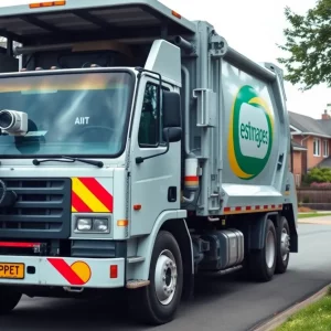 Garbage truck equipped with AI cameras on Huntsville streets